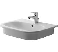 Duravit D-Code lavabo 54.5x43.5 cm semi-circulaire encastrée blanc 0337540000