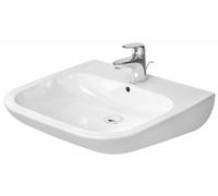 Duravit D-Code lavabo 60x55.5 cm rectangulaire classique pour les handicapés blanc brillant 23126000002