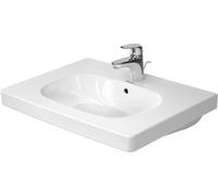 Duravit D-Code lavabo 65x48.5 cm rectangulaire classique-de meuble blanc brillant 03426500002