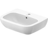Duravit D-Code - Lavabo D-Code avec trop-plein 550 mm 1 trou blanc