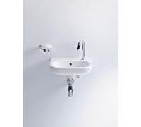 Duravit D-Code lave-mains 0705360008 36 x 27 cm, avec trop-plein, trou à droite , Weiß Hochglanz