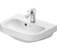 Duravit D-Code lavabo 0748450000 avec trou pour robinetterie, avec trop-plein, Weiß Hochglanz , 450 x 145mm