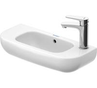 Duravit D-Code lavabo 0706500009 50 x 22 cm, trou pour robinet à gauche, Weiß Hochglanz