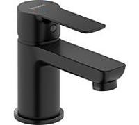 Duravit D-Code levier unique mitigeur lavabo S DC1013002046 FreshStart, Minus Flow, sans tirette, noir mat
