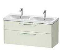 Duravit D-Code meuble sous-vasque double DC4674010HH0000 , poignée chromée, vert pâle mat, suspendu, tiroirs 2, 1184x555x460 mm