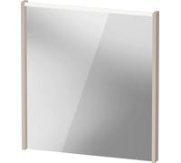 Duravit D-Code Spiegel DC7076091910000 650x700x48, Taupe Matt , avec éclairage LED