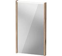 Duravit Miroir D-Code DC7075055550000 – LED haut 400x700 mm 3 W, chêne marbré, interrupteur externe
