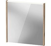 Duravit Miroir D-Code - LED haut 5 W - 650x700 mm - chêne marbré - interrupteur externe