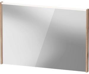 Duravit D-Code Miroirs, champ lumineux LED en haut, 1000x700mm, interrupteur externe nécessaire, 7 W, DC7078055550000, Couleur: ChÃªne marbrÃ©