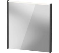 Duravit D-Code Miroirs, champ lumineux LED en haut, 650x700mm, interrupteur externe nécessaire, 5 W, DC7076049490000, Couleur: Graphite mat