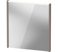 Duravit D-Code Spiegel DC7076043430000 650x700x48, Basalt Matt , avec éclairage LED