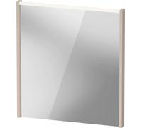 Duravit D-Code Spiegel DC7076091910000 650x700x48, Taupe Matt , avec éclairage LED