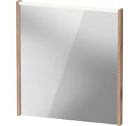 Duravit D-Code Miroirs, champ lumineux LED en haut, 650x700mm, interrupteur externe nécessaire, 5 W, DC7076055550000, Couleur: ChÃªne marbrÃ©