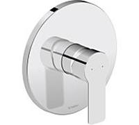 Duravit D-Code mitigeur de douche DC4210010010 à encastrer, mitigeur en céramique, chrome brillant, Ø170 mm