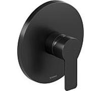 Duravit D-Code mitigeur de douche DC4210010046 mitigeur céramique à encastrer, noir mat, Ø170 mm