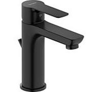 Duravit D-Code mitigeur lavabo M DC1023001046 FreshStart, MinusFlow, avec tirette, noir mat