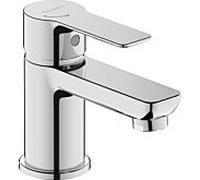 Duravit D-Code Mitigeur monocommandé pour lavabo S FreshStart et Minusflow, sans garniture de vidage, DC1013002010, Couleur: Chrome brillant