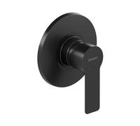 Duravit D-Code set de robinetterie de douche DC4210007046 à encastrer, mitigeur céramique, noir mat, Ø115 mm