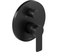 Duravit Mitigeur encastré monocommandé pour baignoire D-Code DC5210012046 2 consommateurs Noir mat