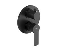 Duravit Robinetterie de bain D-Code DC5210008046 encastrable mélange céramique noir mat Ø137 mm