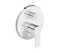 Duravit D-Code Mitigeur monocommandé encastré pour baignoire, 2 consommateurs, DC5210012010, Couleur: Chrome brillant