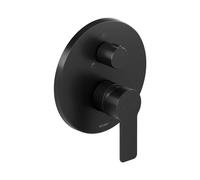 Duravit Mitigeur encastré monocommandé pour baignoire D-Code DC5210012046 2 consommateurs Noir mat