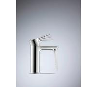 Duravit D-Code Mitigeur monocommandé pour lavabo M FreshStart et Minusflow, avec garniture d'écoulement, DC1023001010, Couleur: Chrome brillant