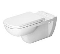 Duravit D-Code mur WC Vital 2228090000 sans obstacle, Weiß Hochglanz 700 mm