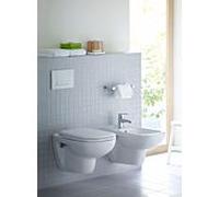 Duravit D-Code mural WC 2570092000 Weiß Hochglanz 545 mm, HygieneGlaze, sans rebord