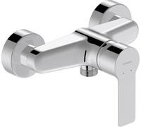 Duravit D-Code Robinet de douche en saillie pour 1 consommateur avec clapet anti-retour, mitigeur de douche monocommande avec système de mélange céramique, chromé