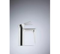 Duravit D-Code Robinet de lavabo Taille M (hauteur du bec 167 mm) Robinet de lavabo à économie d'énergie (FreshStart) Robinet d'économie d'eau Salle de bain (MinusFlow), chromé