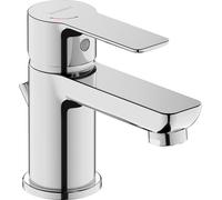 Duravit D-Code mitigeur lavabo S DC1013001010 FreshStart, MinusFlow, avec tirette, chrome brillant
