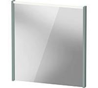 Duravit D-Code Spiegel DC70760HGHG0000 650x700x48, vert fjord mat, avec éclairage LED