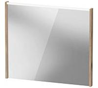 Duravit D-Code Miroirs, champ lumineux LED en haut, 800x700mm, interrupteur externe nécessaire, 6 W, DC7077055550000, Couleur: ChÃªne marbrÃ©