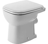Duravit D-Code Stand flat washdown WC 2109092000 Weiß Hochglanz , HygieneGlaze, sortie horizontale