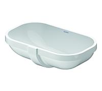 DURAVIT D-Code - Lavabo à encastrer par le dessous 495x290mm sans trous de robinetterie avec trop-plein blanc sans WonderGliss