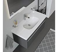 Duravit D-Code Vasque à poser 03421000002 avec trop-plein, Weiß Hochglanz