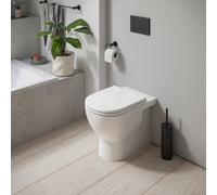 Duravit D-Code WC au sol, carénage jusqu’au mur, 2037090000, back to wall