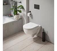 Duravit WC suspendu D‑Code – sans rebord, fond creux, 4/2 L, blanc, charnières prémontées