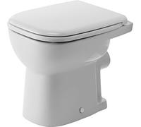 DURAVIT D-Code - Cuvette sur pied à fond plat à poser sans Rimless® blanc sans revêtement