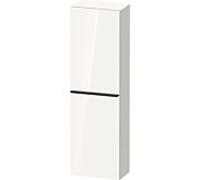Duravit D-Neo armoire mi-hauteur DE011802222 40x24x132cm, porte 2000 , 4 étagères en verre, Blanc Brillant