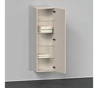 Duravit D-Neo armoire mi-hauteur DE1318R9191 40 x 24 cm, Taupe Mat , 2000 porte, droite, 4 étagères en verre