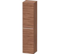 Duravit D-Neo Armoires hautes, 400x1760x360mm, 1 porte, charnières à gauche, 5 tablettes en verre, poignée chrome, DE1328L10790000, Couleur: Décor noyer naturel