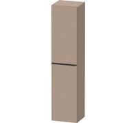 Duravit D-Neo Armoires hautes, 400x1760x360mm, 1 porte, charnières à gauche, 5 tablettes en verre, poignée noir diamant, DE1328LBD750000, Couleur: Décor lin mat