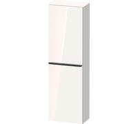 Duravit D-Neo armoires mi-hautes, 400x1320x240mm, 1 porte, charnières à droite, 4 tablettes en verre, poignée noir diamant, DE1318RBD220000, Couleur: Décor blanc brillant