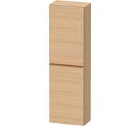 Duravit D-Neo Armoires mi-hautes, 400x1320x240mm, 1 porte, charnières à droite, 4 tablettes en verre, poignée bronze brossé, DE1318R04300000, Couleur: Décor chêne naturel