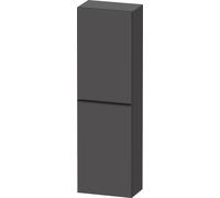 Duravit D-Neo armoires mi-hautes, 400x1320x240mm, 1 porte, charnières à gauche, 4 tablettes en verre, poignée noir diamant, DE1318LBD490000, Couleur: Décor graphite mat