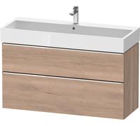 Duravit D-Neo bâti-support lavabo suspendu, 1184x625x442mm, 1 tiroir, avec poignée chrome, DE4375010550000, Couleur: Décor chêne marbré