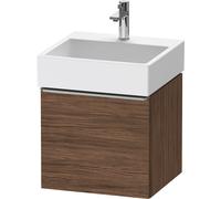 Duravit D-Neo bâti-support lavabo suspendu, 484x440x442mm, 1 tiroir, avec poignée acier inox brossé, DE4270070210000, Couleur: Décor noyer foncé mat