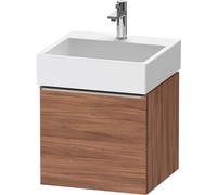 Duravit D-Neo bâti-support lavabo suspendu, 484x440x442mm, 1 tiroir, avec poignée acier inox brossé, DE4270070790000, Couleur: Décor noyer mat